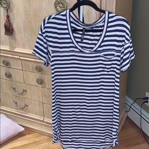 Blue and White stripped Sundress